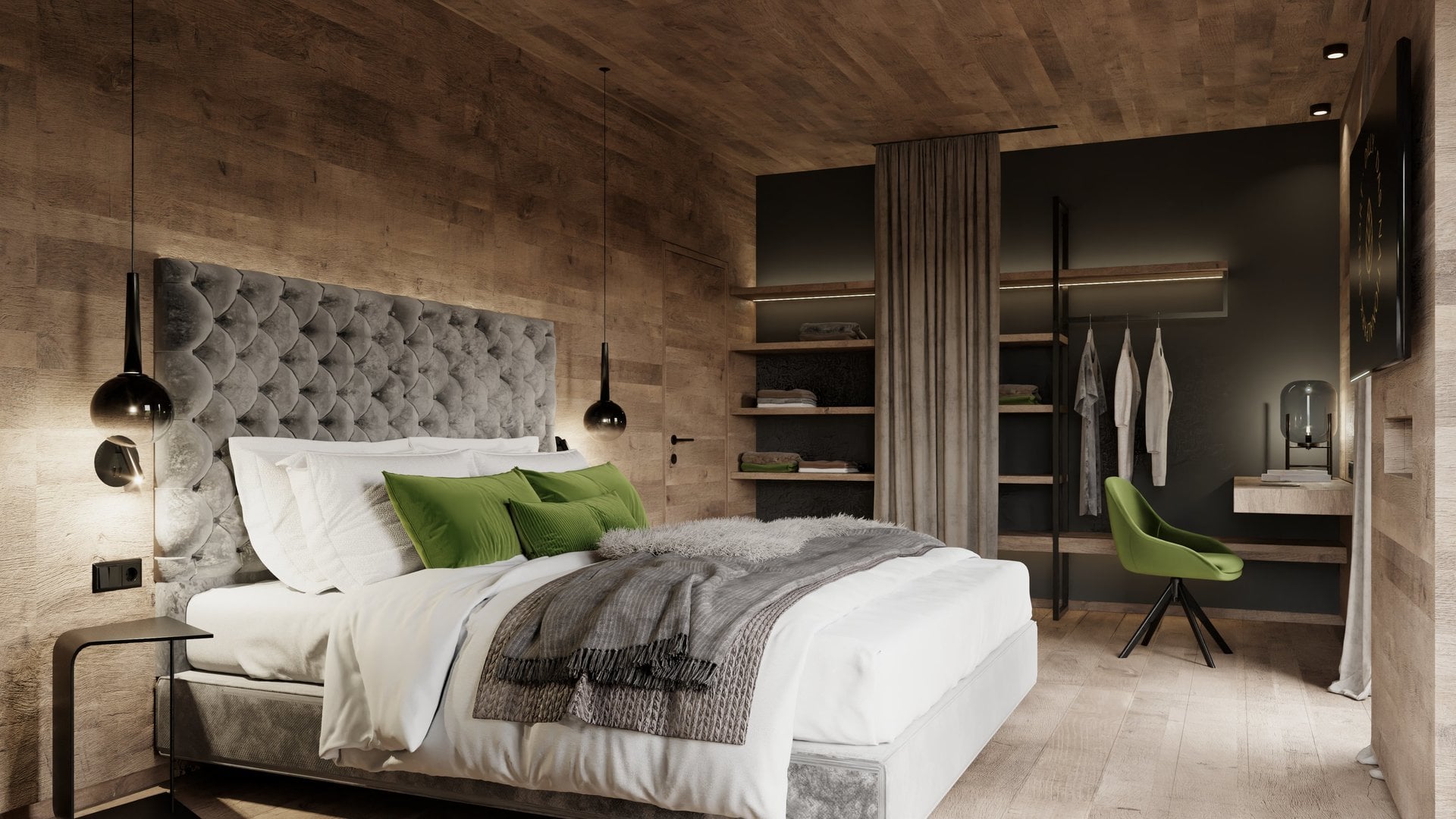 Stylish bedrooms